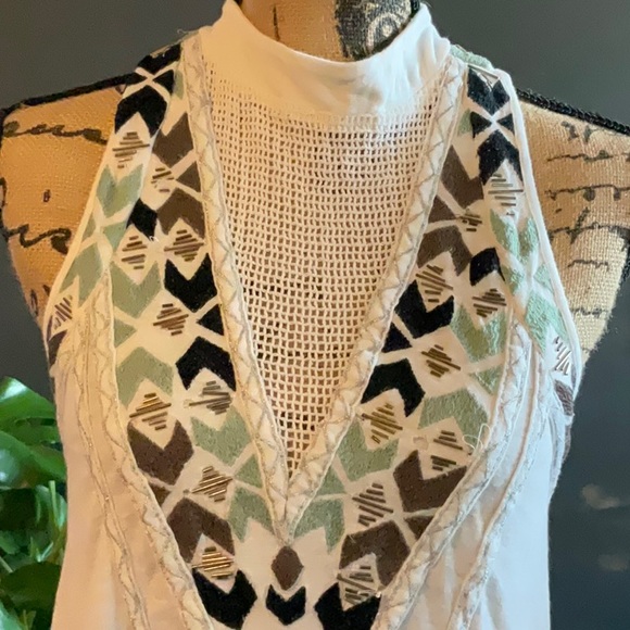 Free People Embellished Woven Tunic - Picture 2 of 4